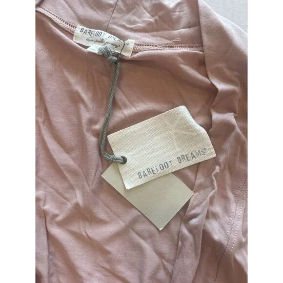 Barefoot Dreams Luxe Milk Jersey Duster Robe Faded Rose Small/Medium NWT